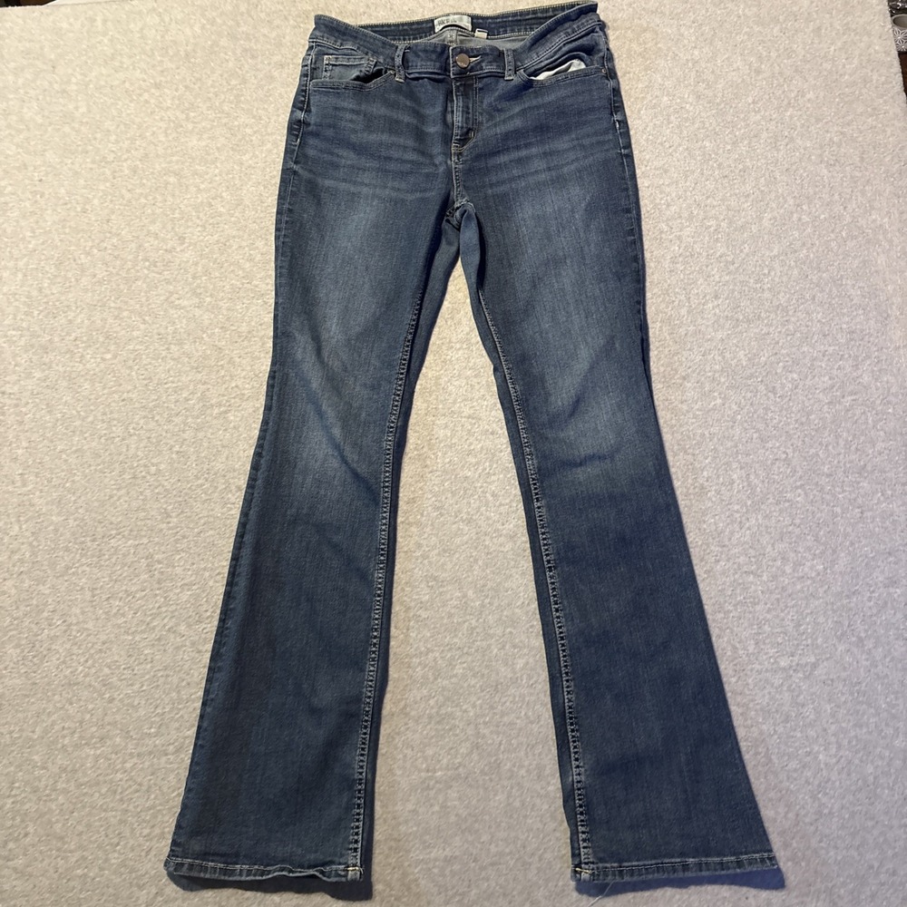 BKE Payton Bootcut Mens Jeans Sz 30L Blue . (30x33.5) (hole In Belt Loop Area)